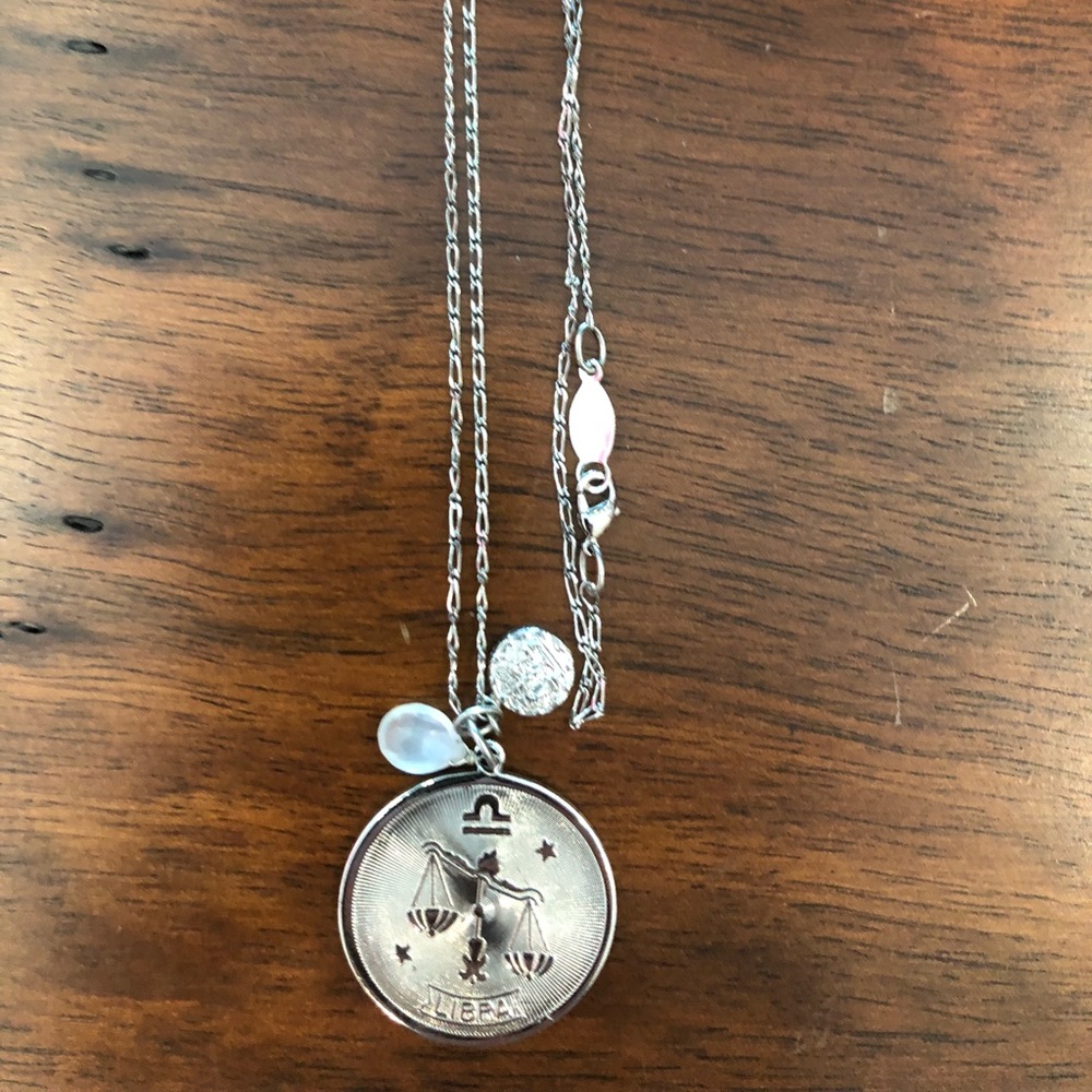 Libra Silver Necklace NEW